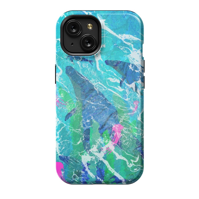 iPhone 15 StrongFit Ocean whales by Steve Wade (Swade)