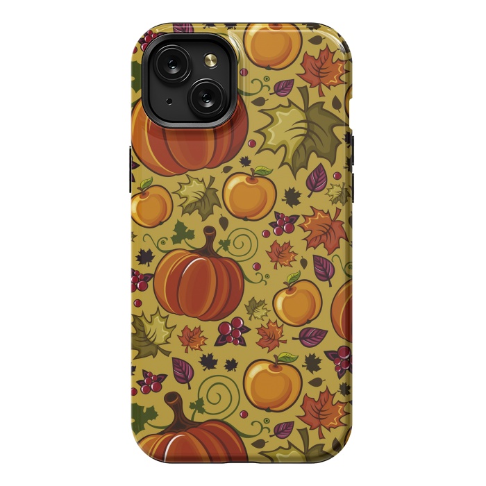 iPhone 15 Plus StrongFit Pumpkin, Autumn Rich Pumpkin by ArtsCase