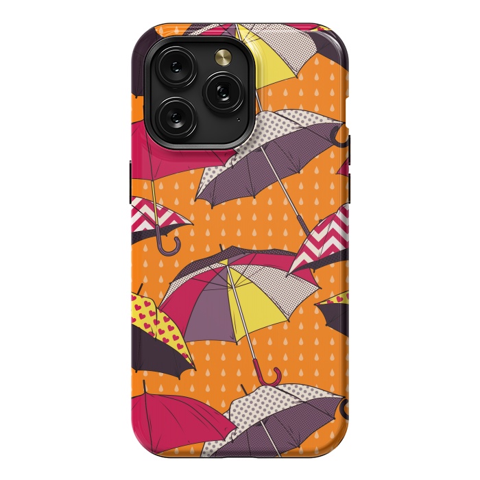 iPhone 15 Pro Max StrongFit Beautiful Umbrellas For Autumn by ArtsCase