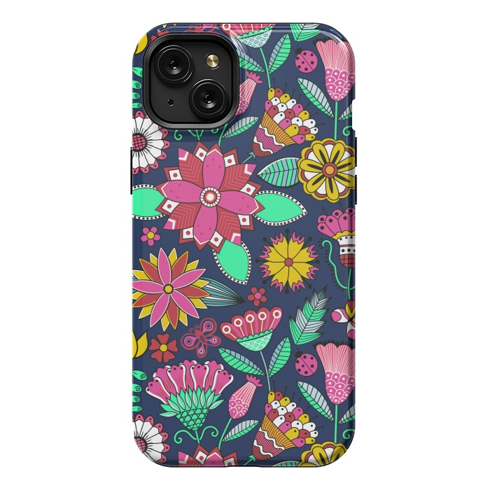 iPhone 15 Plus StrongFit Flowers In Paradise by ArtsCase