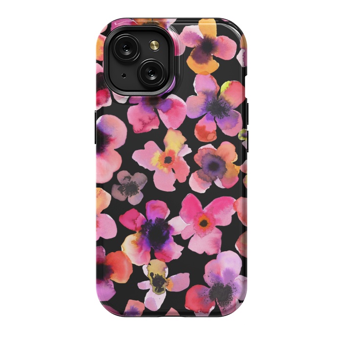 iPhone 15 StrongFit Happy Sweet Flowers by Ninola Design