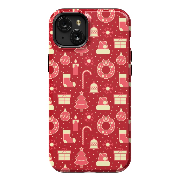 iPhone 15 Plus StrongFit Favorite Red At Christmas by ArtsCase