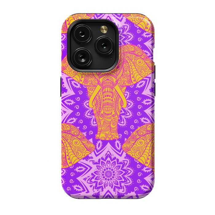 iPhone 15 Pro StrongFit Color Elephants by ArtsCase
