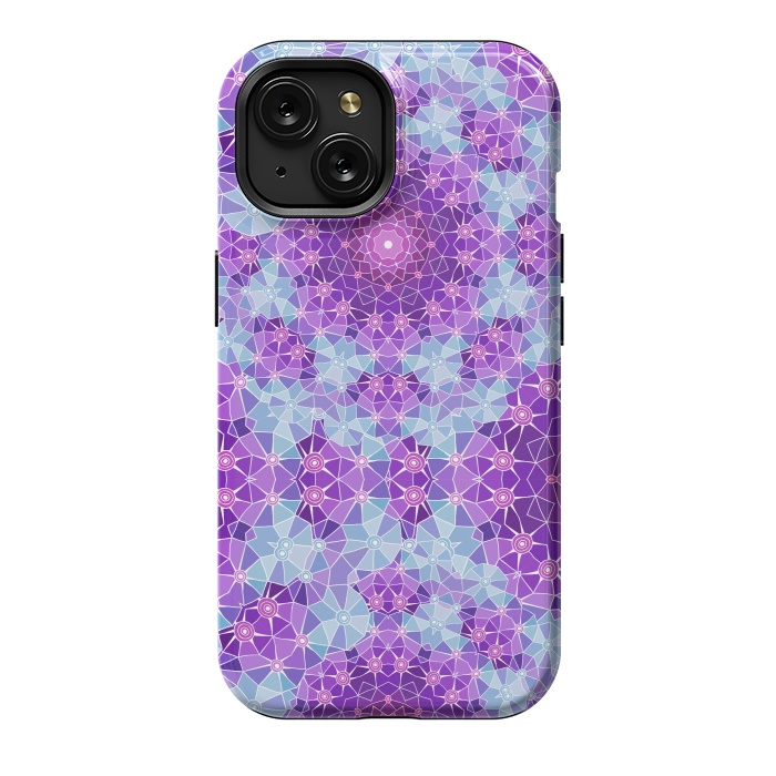 iPhone 15 StrongFit Purple Mandala Ocean by ArtsCase