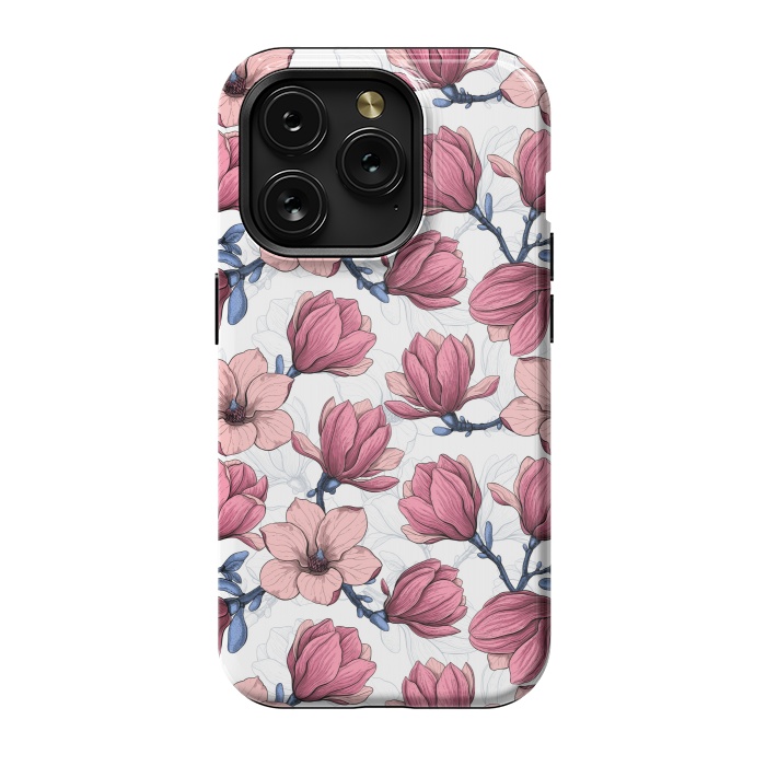 iPhone 15 Pro StrongFit Magnolia garden by Katerina Kirilova