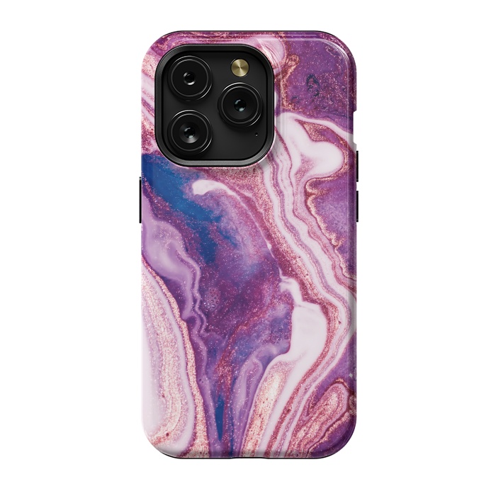 iPhone 15 Pro StrongFit swirls of marble by ArtsCase