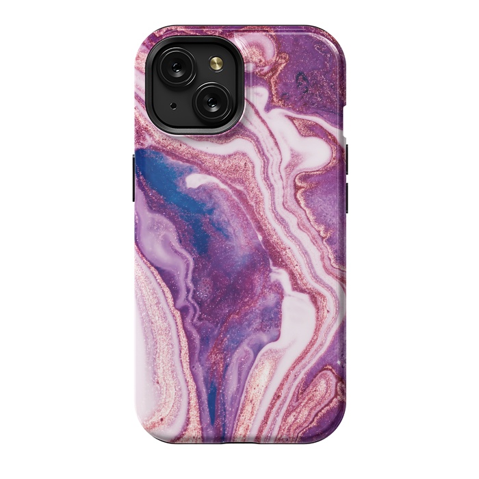 iPhone 15 StrongFit swirls of marble by ArtsCase