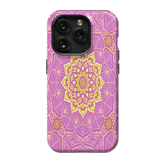 iPhone 15 Pro StrongFit center of the universe in mandala by ArtsCase