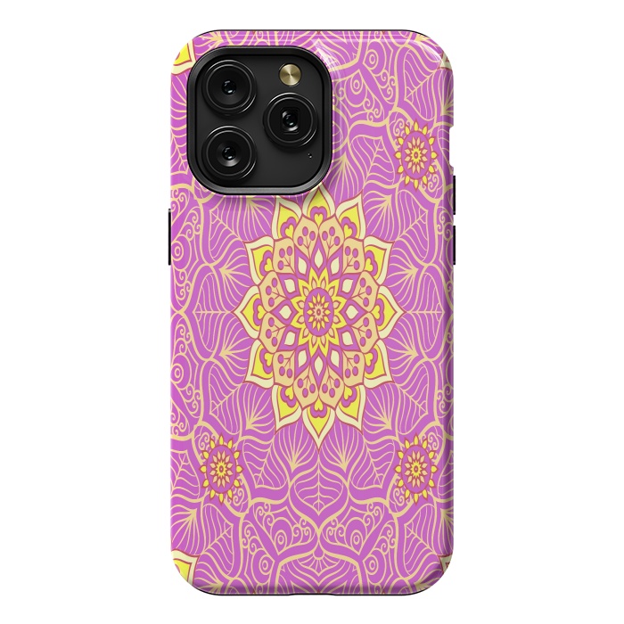 iPhone 15 Pro Max StrongFit center of the universe in mandala by ArtsCase