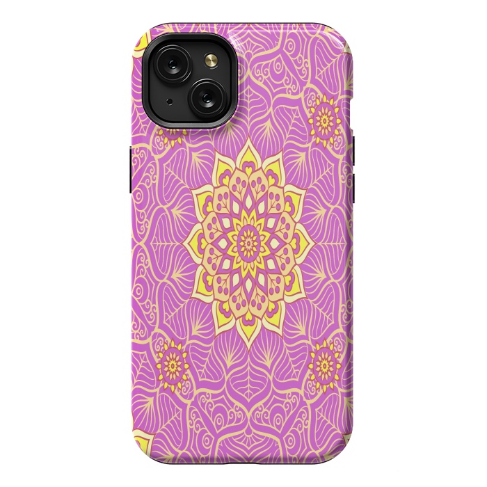 iPhone 15 Plus StrongFit center of the universe in mandala by ArtsCase