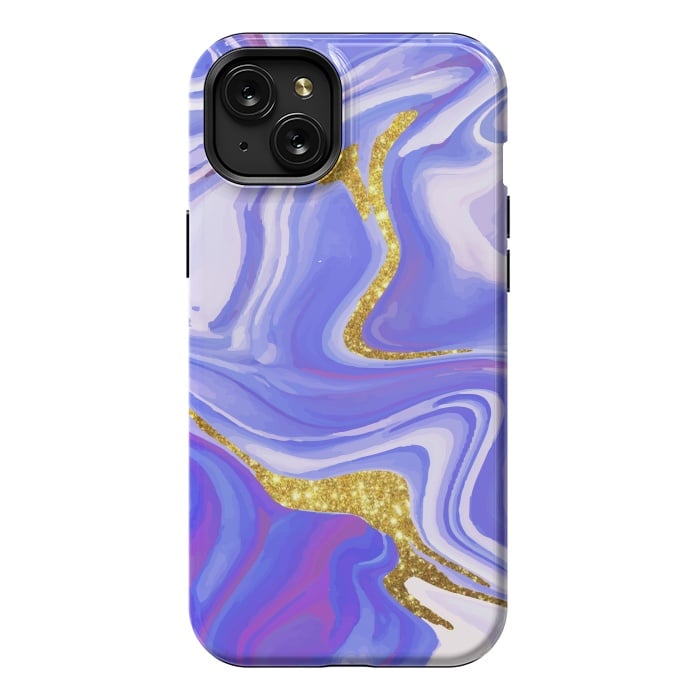 iPhone 15 Plus StrongFit Paint splash Colorful fluid by ArtsCase