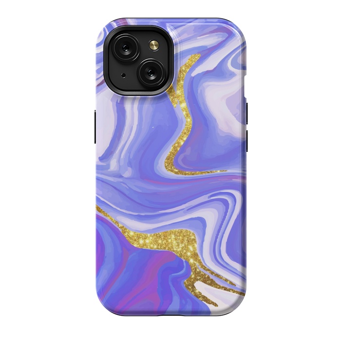 iPhone 15 StrongFit Paint splash Colorful fluid by ArtsCase