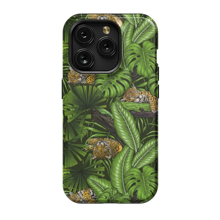 iPhone 15 Pro StrongFit Jungle kitties by Katerina Kirilova