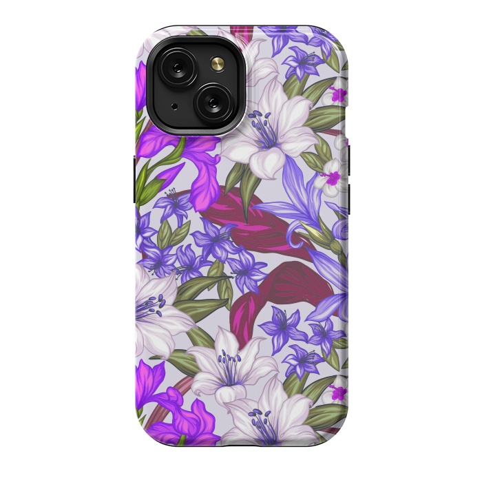 iPhone 15 StrongFit lilies flowers happy for you by ArtsCase