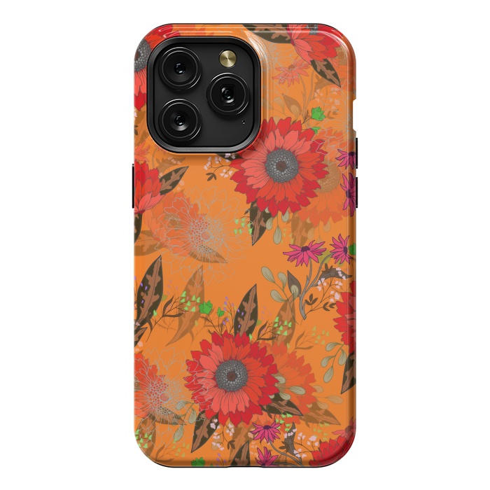 iPhone 15 Pro Max StrongFit Sunflowers for October by ArtsCase