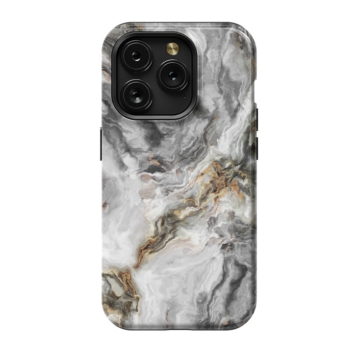 iPhone 15 Pro StrongFit Marble N256 by ArtsCase