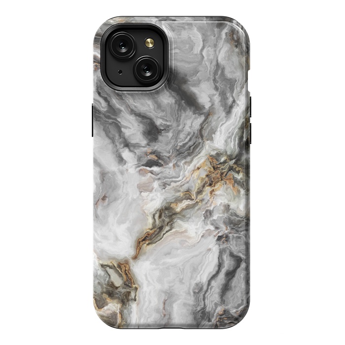 iPhone 15 Plus StrongFit Marble N256 by ArtsCase