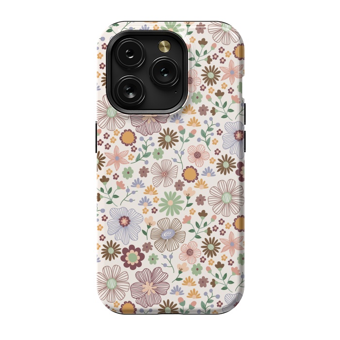 iPhone 15 Pro StrongFit Autumn Wild Bloom by TracyLucy Designs
