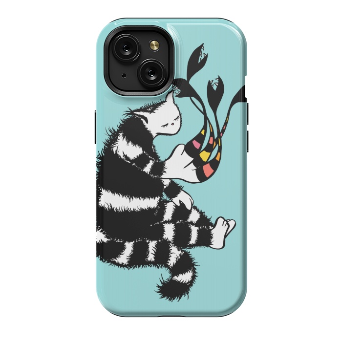iPhone 15 StrongFit Weird Cat Character With Strange Deformed Paw by Boriana Giormova