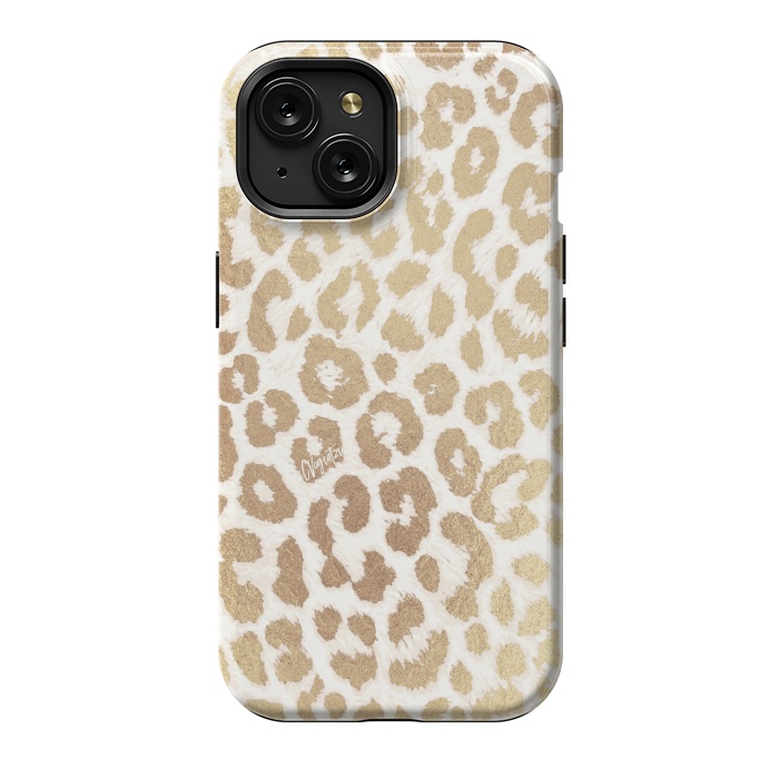 iPhone 15 StrongFit ReaL LeOpard - Greek Ancient Gold by ''CVogiatzi.