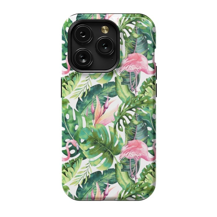 iPhone 15 Pro StrongFit Flamingo Tropical || by Uma Prabhakar Gokhale