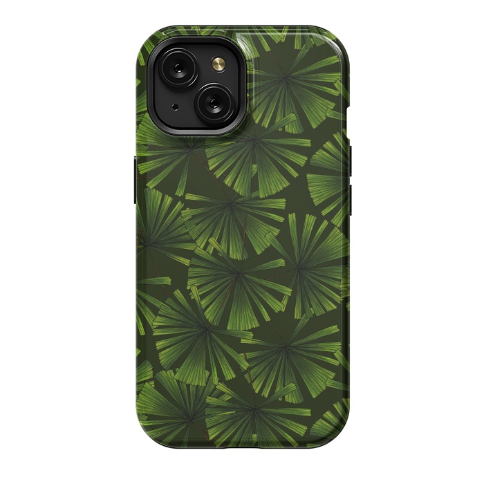 iPhone 15 StrongFit Palm leaves 2 by Katerina Kirilova