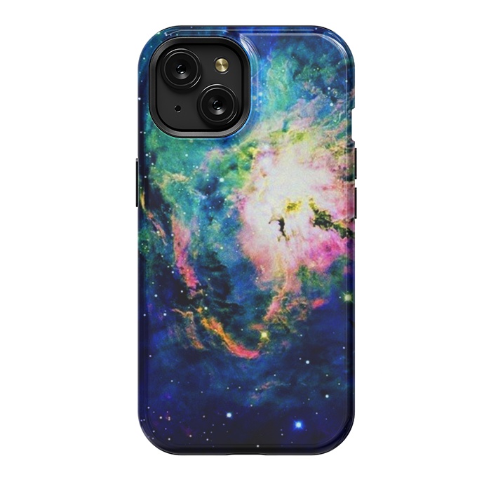 iPhone 15 StrongFit colorful nebula by haroulita