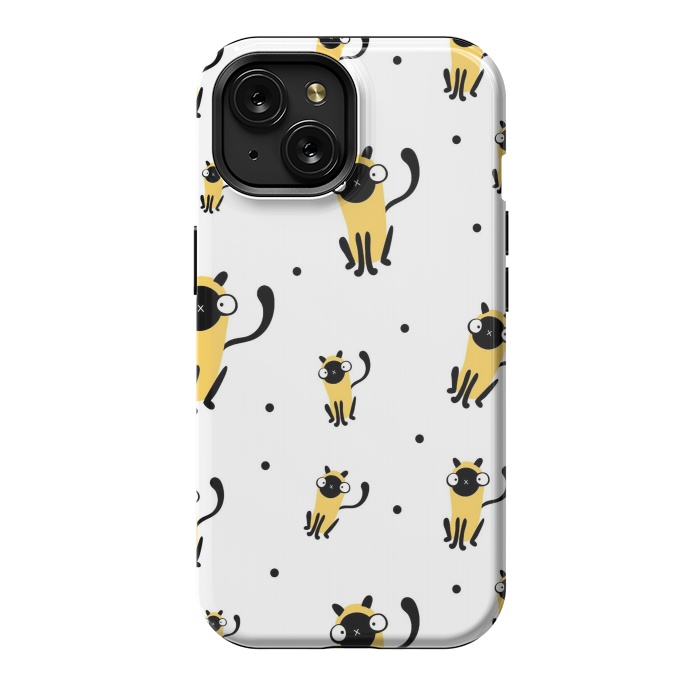 iPhone 15 StrongFit cool cats by haroulita
