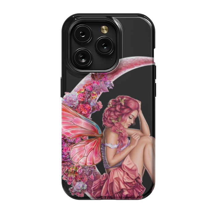 iPhone 15 Pro StrongFit pink moon fairy by haroulita