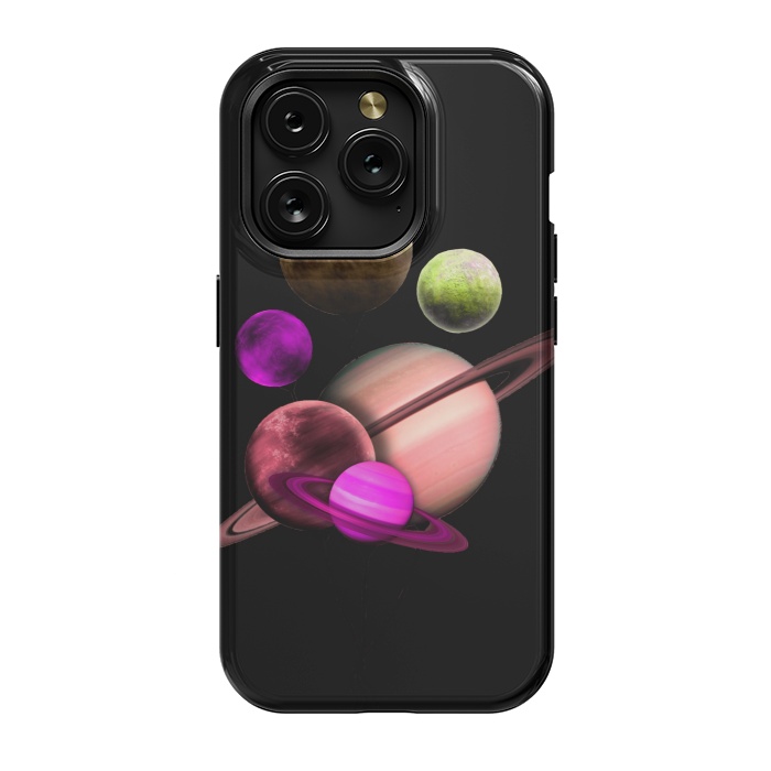 iPhone 15 Pro StrongFit Purple pink space by haroulita