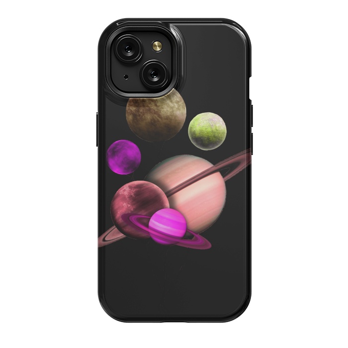 iPhone 15 StrongFit Purple pink space by haroulita