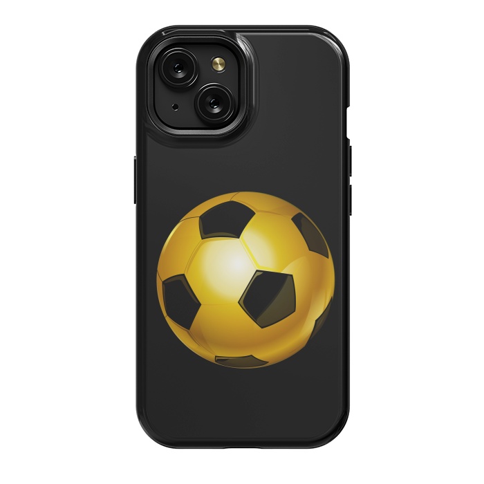 iPhone 15 StrongFit golden ball by haroulita