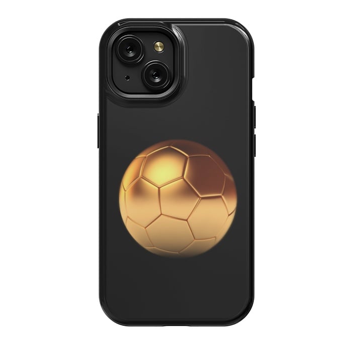 iPhone 15 StrongFit gold ball  by haroulita