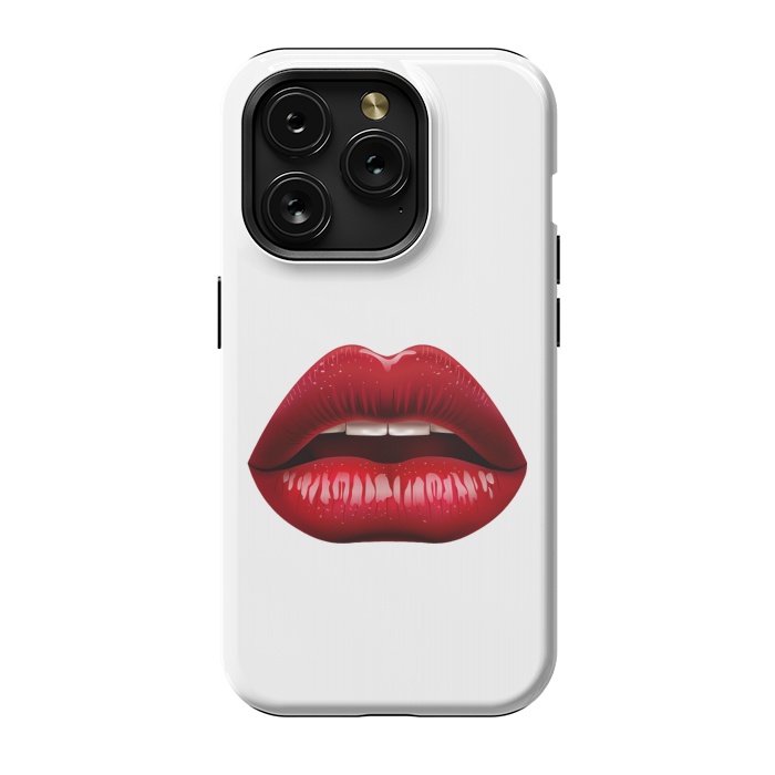 iPhone 15 Pro StrongFit red lips by haroulita
