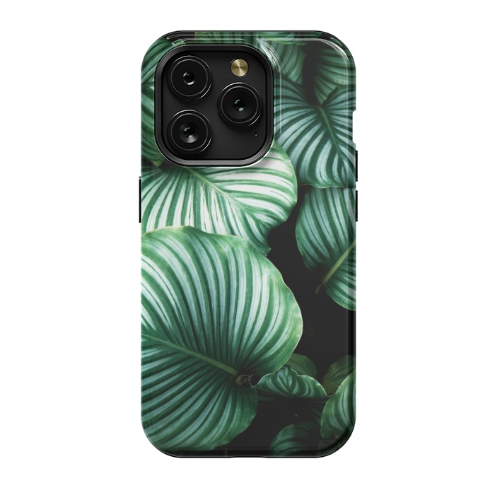 iPhone 15 Pro StrongFit tropical leaves by haroulita