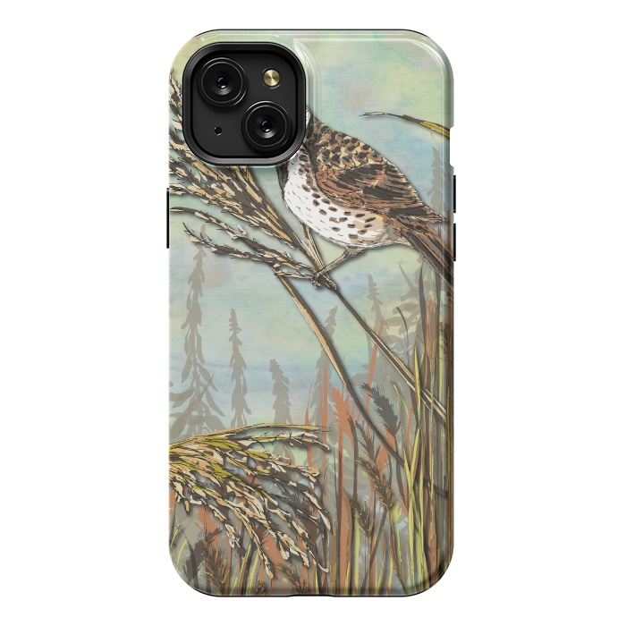 iPhone 15 Plus StrongFit Reedbunting by Lotti Brown