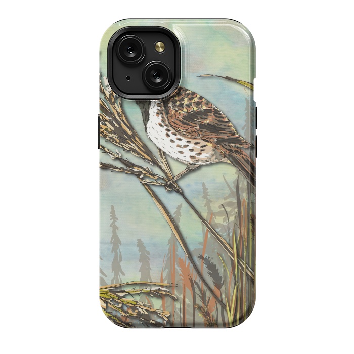 iPhone 15 StrongFit Reedbunting by Lotti Brown