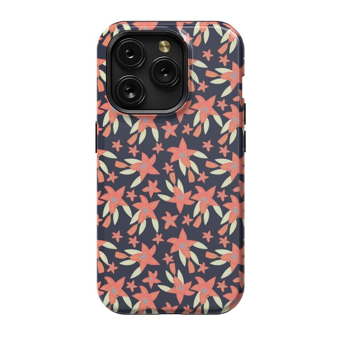 iPhone 15 Pro StrongFit tiger lily flowers by Lovi Dianti