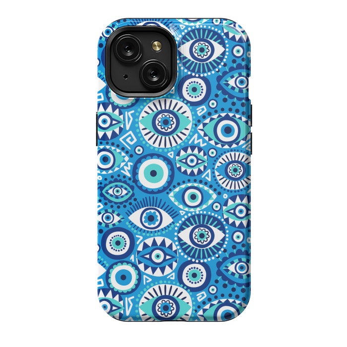 iPhone 15 StrongFit Evil eye by Laura Grant