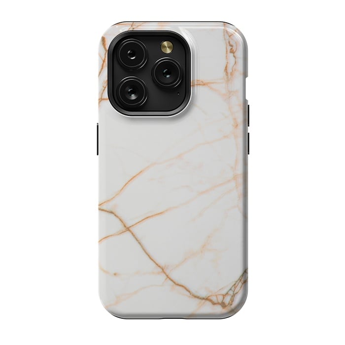 iPhone 15 Pro StrongFit Gold marble by Winston