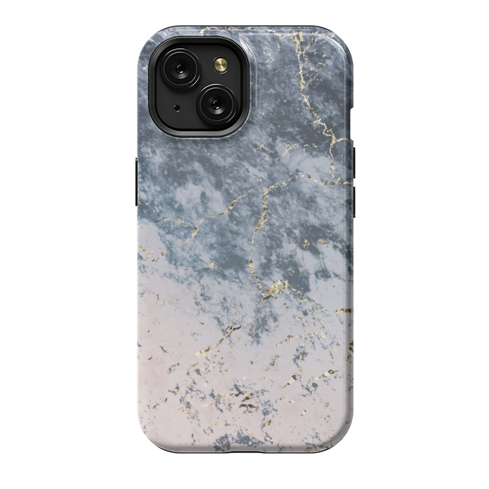 iPhone 15 StrongFit Pink and blue marble by Winston