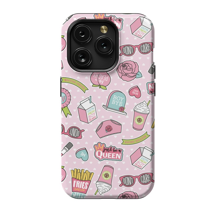 iPhone 15 Pro StrongFit Girls Fashion Design With Cute Symbols by ArtsCase