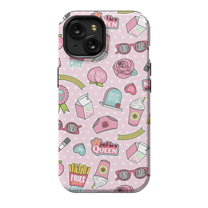 iPhone 15 StrongFit Girls Fashion Design With Cute Symbols by ArtsCase