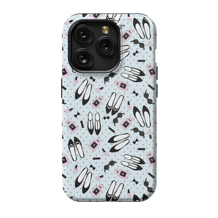 iPhone 15 Pro StrongFit Polka Cute Fashion With Beautiful Accessories by ArtsCase