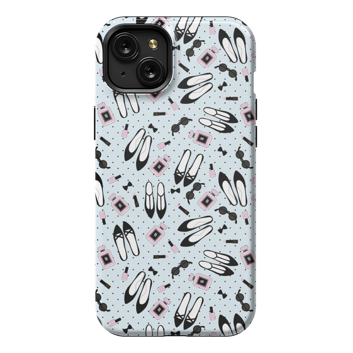 iPhone 15 Plus StrongFit Polka Cute Fashion With Beautiful Accessories by ArtsCase