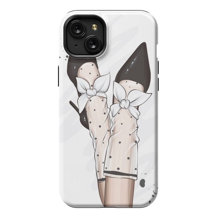 iPhone 15 Plus StrongFit A Fashionable Woman has Accessories for her feet by ArtsCase
