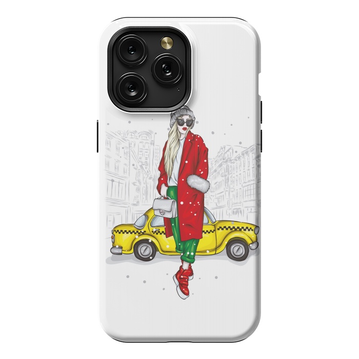 iPhone 15 Pro Max StrongFit Taxi and the city by ArtsCase