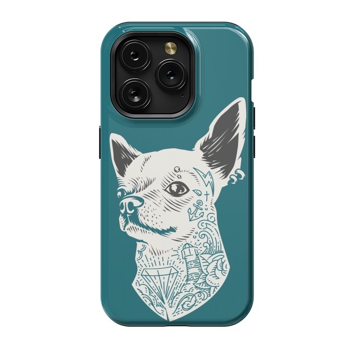 iPhone 15 Pro StrongFit Tattooed Chihuahua by Winston