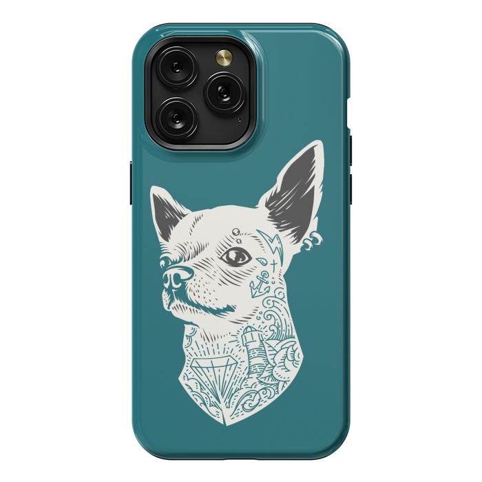 iPhone 15 Pro Max StrongFit Tattooed Chihuahua by Winston