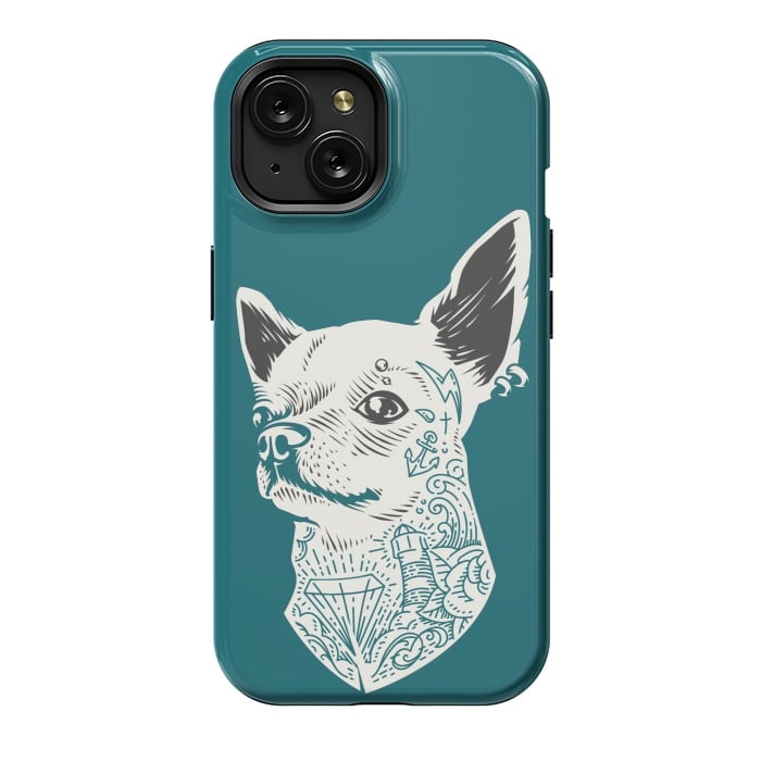 iPhone 15 StrongFit Tattooed Chihuahua by Winston